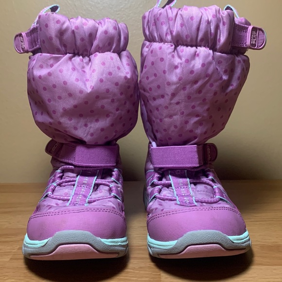 Stride Rite Shoes Stride Rite M2p Sneaker Boot Winter Toddler 9 W Washable Pink Polka Dot